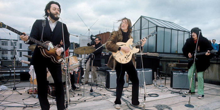 Концерт The Beatles на крыше